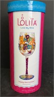 Lolita happy retirement wine glass in box