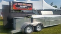 Portable Woodfired BBQ Trailer