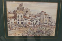Gerald Palmer, Spanish Cityscape Painting