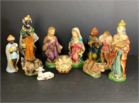 Christian Ceramic Nativity Scene (11 Pieces)