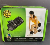 NEW Gold’s Gym 5lbs Ankle Wrist Weights
