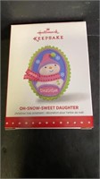 oh Snow Sweet Daughter Ornament 2015