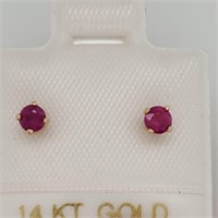 $120 14K  Ruby Earrings