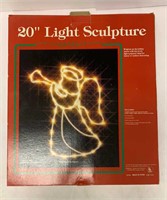 20" light sculpture of angel