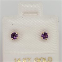 $120 14K  Amethyst Earrings