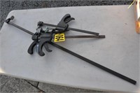 (3) Pittsburg bar clamps incl. 36" & (2) 12"