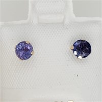 $150 10K  Tanzanite(0.54ct) 2 In1 Pearl Earrings