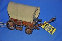 Vintage "Covered Wagon" TV lamp
