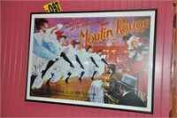"Moulin Rouge" framed print, 28" x 20"
