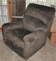 Uphol. swivel rocker / recliner, brown