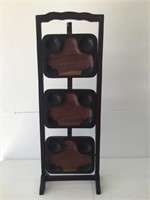 Vintage 1930's Wooden Muffin Stand - Square