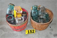 Blue jars incl. "Tight Seal", "Double Safety"