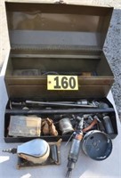 Air tools, tool box, large hole saw & more