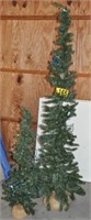 6' & 3' slim Christmas trees
