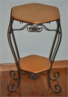Longaberger wrought iron 2-tiered floor stand
