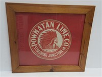 Framed Powhatan Lime Co Label