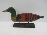 Wooden Duck on Stand