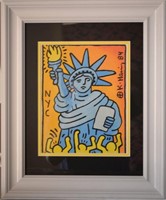 Attributed to Keith Haring Original Liberty