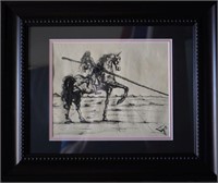 Attributed Salvador Dali Original Drawing