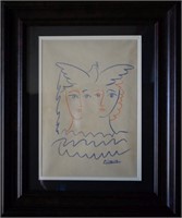 Attributed to Picasso Original Watercolor