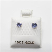 $100 10K  Tanzanite And Pearl 2In1(0.54ct) Earring