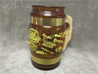 1960's Las Vegas Nevada Souvenir Amber Mug