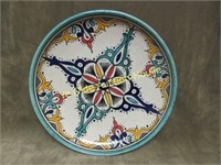 Made in Spain Hand Painted Plate Geometric