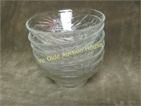 Hocking Glass American Prescut small bowl lot