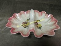 Hand Decorated Floral Divided Dish