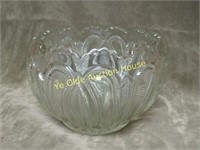 1920's Pressed Glass Large Rose bowl vase