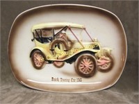 Japan Pottery 1910 Buick Touring Car wall Plaque