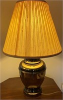 2- 30" Brass Table Lamp -Works- Matching Pair