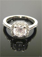 2.00 Ct Round Diamond Halo Engagement Ring