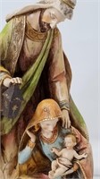 Joseph Mary & Jesus Statue 12" Resin