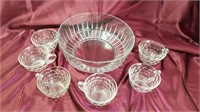 6 Bubble Punch Cups w Bowl