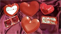 Heart Lot - Plates & Candle Holders