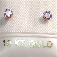 10K  CZ Earrings