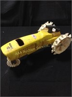 Yellow Nelson Lawn Tractor Sprinkler-Cast Iron