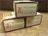 3 BOXES, 9 MM **LARGO** 25 / BOX