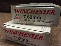 WINCHESTER 7.62MM, 147 GR. FULL METAL JACKET 20/BX