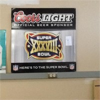 COORS LIGHT SIGN 30" X 30"