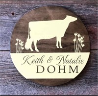 Custom painted Dairy sign