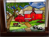 Farm Themed stained glass