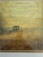 Framed Bonnie Mohr "Farming" print