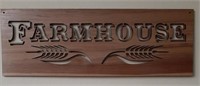 wooden "Farmhouse" Sign