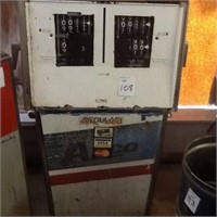 METAL GAS PUMP 48" X 27.5" NO INSIDE PARTS
