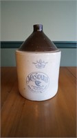 C.1900 Antique Mascaro Tonique Stoneware Jug