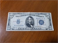 1934 - 5 Dollar Silver Certificate