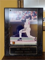 Signed Picture of Mo Vaughn of The Anaheim Angels