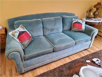 Blue Upholstered Couch